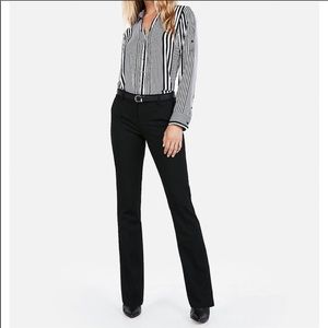 Express columnist barely boot cut low rise slacks